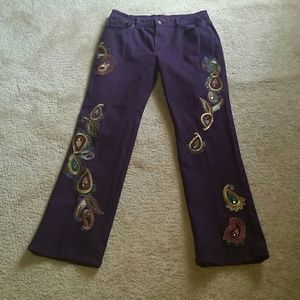 DG2 By Diane Gilman embellished jeans